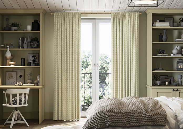 Orla Kiely Linear Stem, Natural - Made to Measure Curtains - Image 3